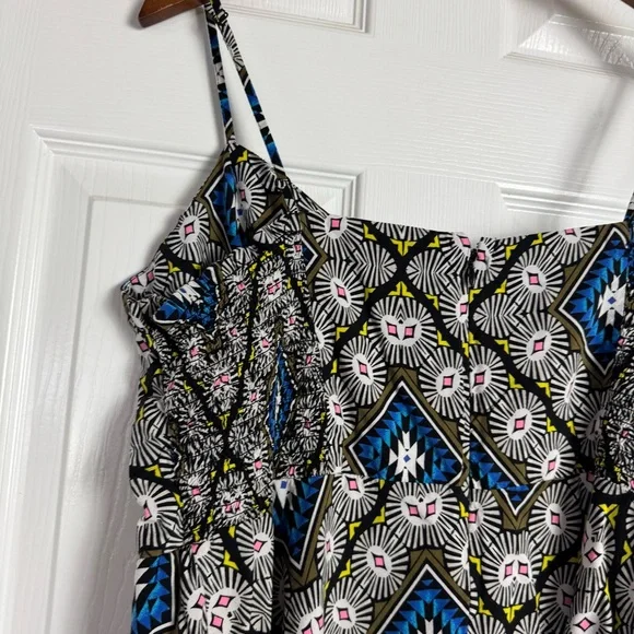 Old Navy Sleeveless Swing Dress Geo Diamond Print Size XL - Picture 3 of 5